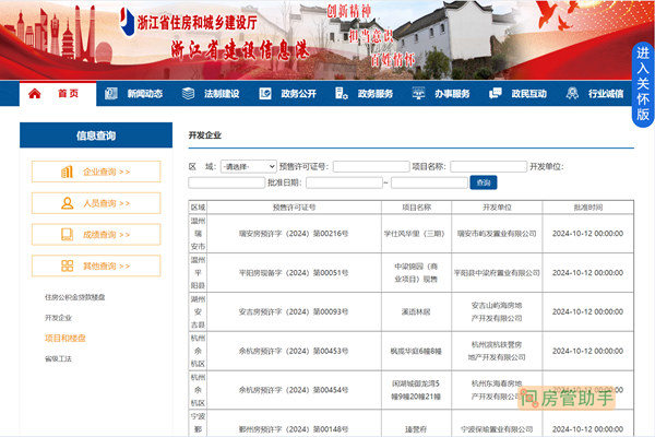 嵊州市商品房预售许可证查询网