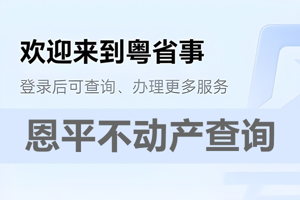 粤省事恩平市不动产查询网