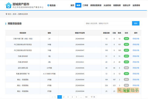 隆昌市商品房预售许可证查询网