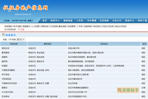 仪征市商品房预售许可证查询网